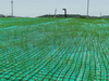 Coconut Fiber Erosion Control Blanket / Mat Reinforced By Nonwoven And Geogrid