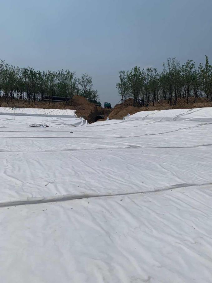 1.5mm LDPE Geomembrane Laminated with 300gsm PET Filament Needle Punch Nonwoven Composite Geomembrane for waterproof 0