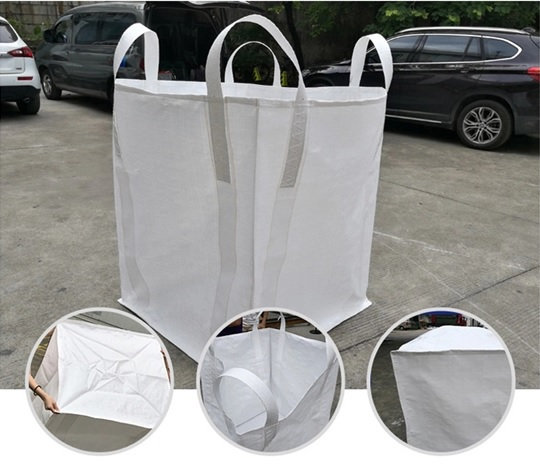 200gsm PP Woven PP Jumbo Bags 1500KGS With Skirt Top for Sand/Bean packaging 3