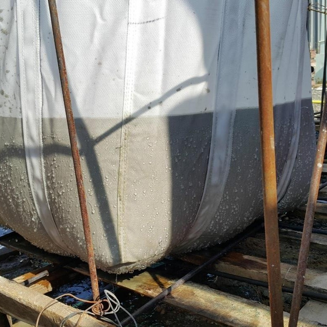 GT200 High flow rate PP Monofilament woven geotextile dewatering geobag with open top for waste water treatment