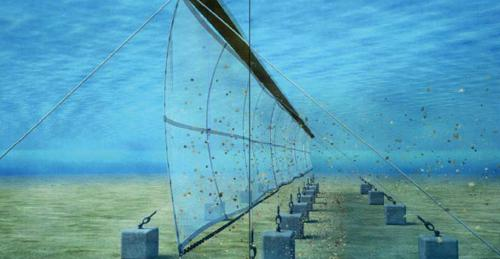Floating Silt Curtain/Turbidity Barrier to protect fish farm from polluting by dredging job 0