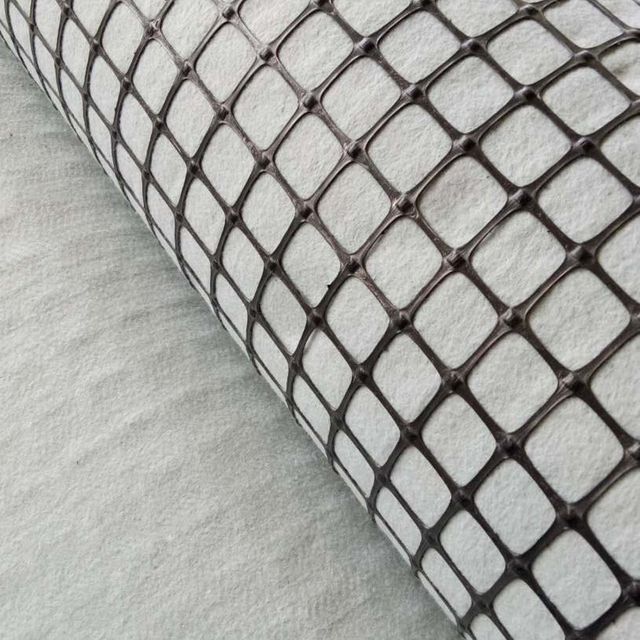 Polyester Filament Needle Punch Nonwoven Geotextile Composite Geogrid 