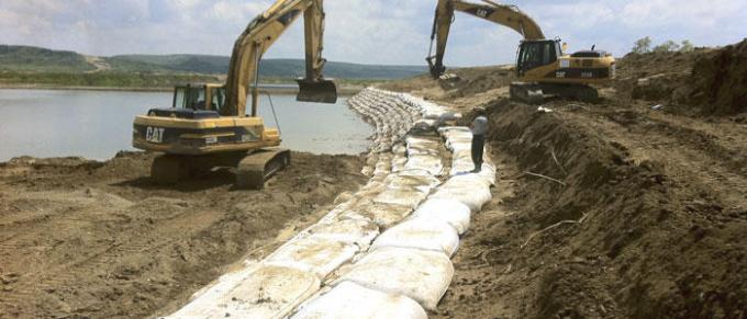 Needle Punch Nonwoven Geotextile Silt Geo Bags For Civil Project 0