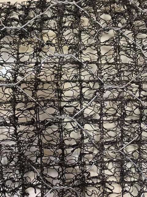 17mm Thick Wire Mesh Reinforced 3D Nylon Vegetation Geomat For Slope Protection And Erosion Control