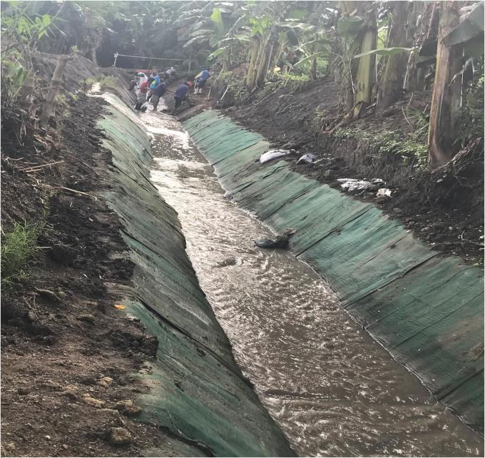 latest company news about PIONEERTEX Concrete Mat Cloth was applied for ditch lining in Philippines project-Case Study 1