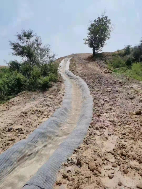 Cement Sand Blanket Rolls Concrete Erosion Control Mat GCCM For Ditch Lining