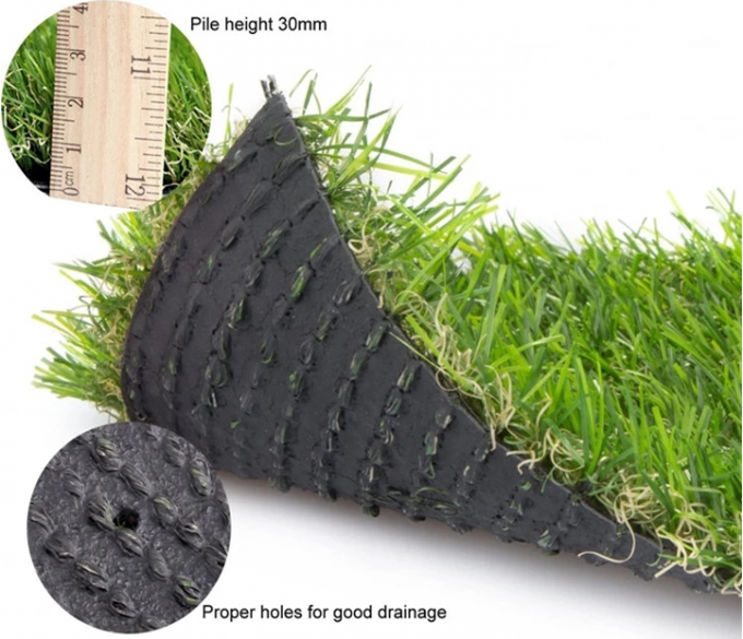 Composite Drainage Sheet with Wave shaped drain core for Synthetic Turf Grass For Golf/soccer field 2