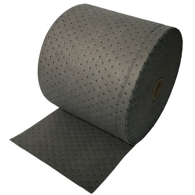 Perforated Garage Floor Grease Oil Spill Absorbent Mats