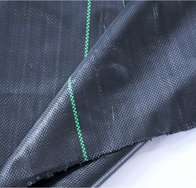 70-100GSM Black PP Woven Geotextile Fabric Silt Fence Landscape Fabric 0