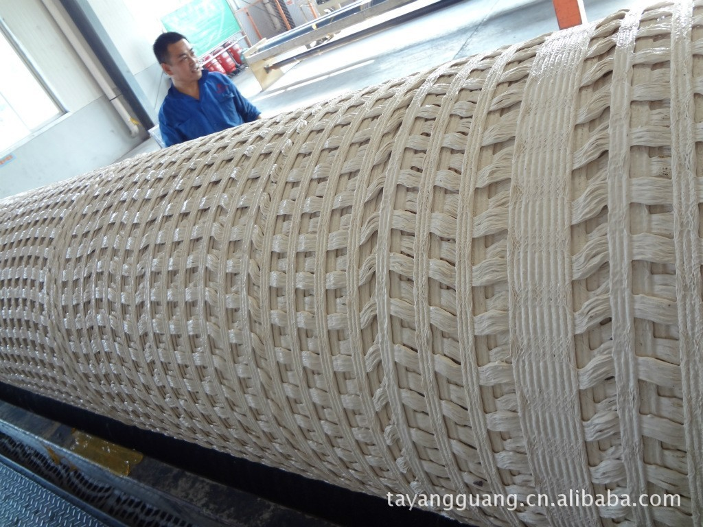 400KN/M High Strength Fire Retardant PET Woven Geogrid For Mining Roof Reinforcement