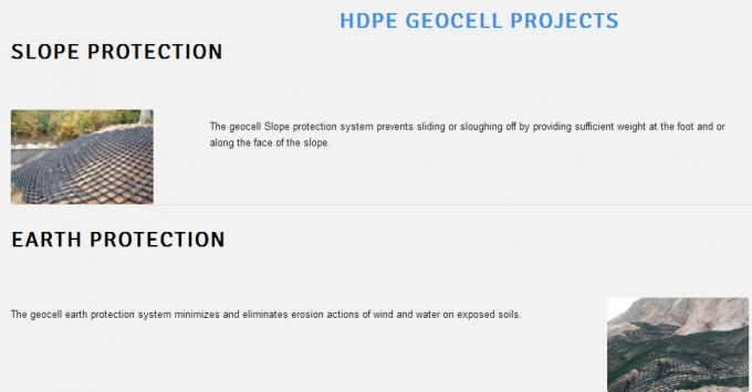 3D HDPE Geoweb Geocells For Erosion Control Slope Protection 1