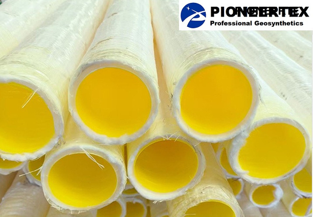 Subsoil Perforated HDPE Corrugated Drainage Pipe With Filter Sock