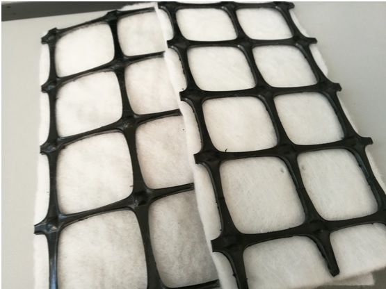 PP Plastic Biaxial Geogrid Needle Punch Composite Geotextile 0