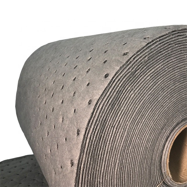 100% PP Meltblown Nonwoven Oil absorbent Mat or Rolls for Oil Containment or Oil spill control