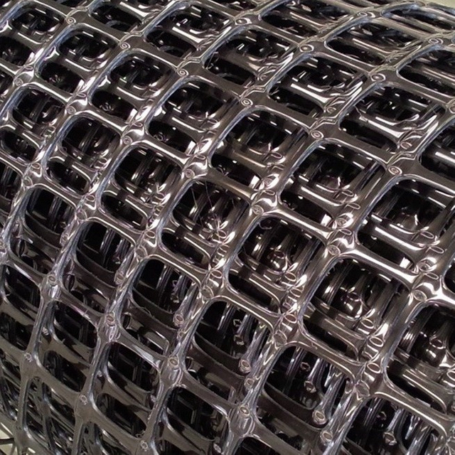 PP Plastic Biaxial Extruded Geogrid Rigid Grid For Road Base Construction